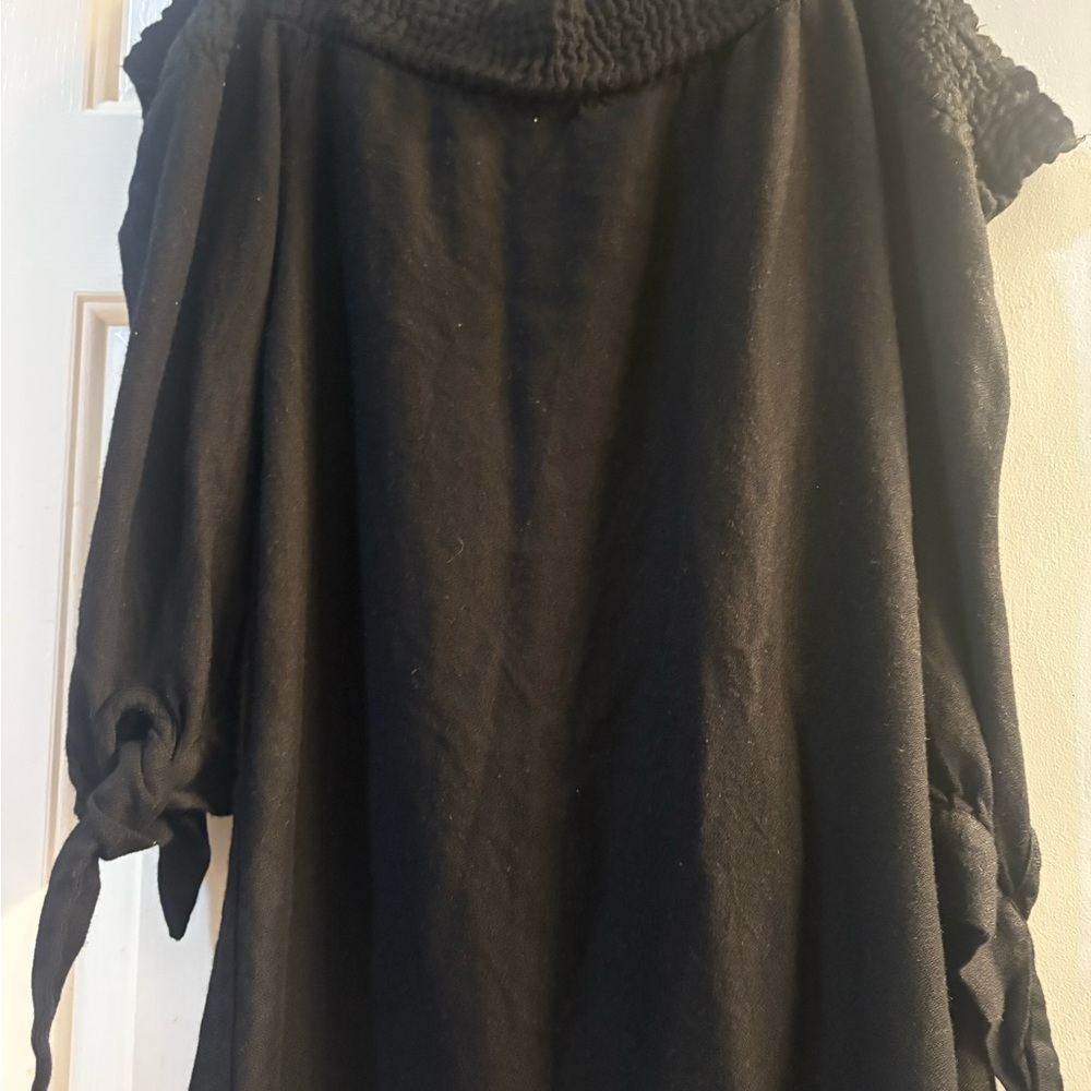 Mud Pie Black Off-Shoulder Mini Dress